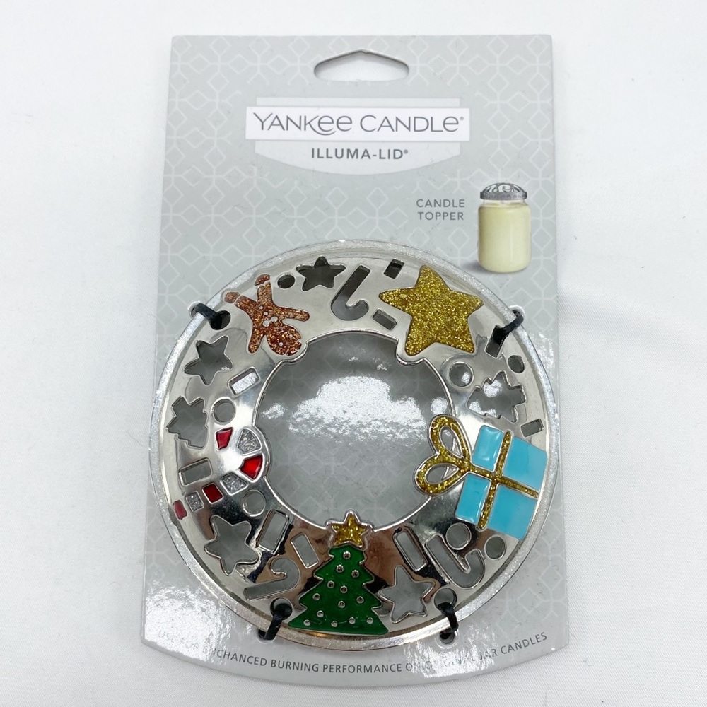 Yankee Candle Illuma-Lid Christmas Candle Topper NEW